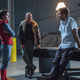 Tom Holland, Michael Keaton and director Jon Watts.
